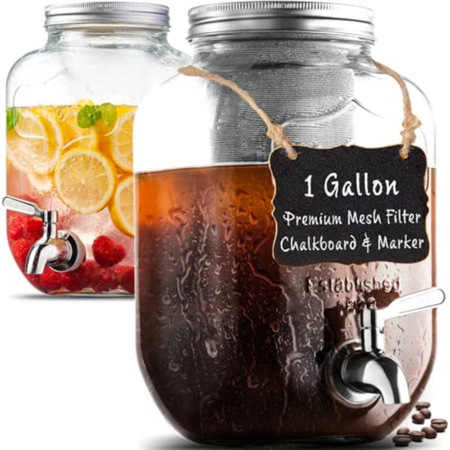 Cold Brew Jar - 1 Gallon Cold Brew Coffee Maker
