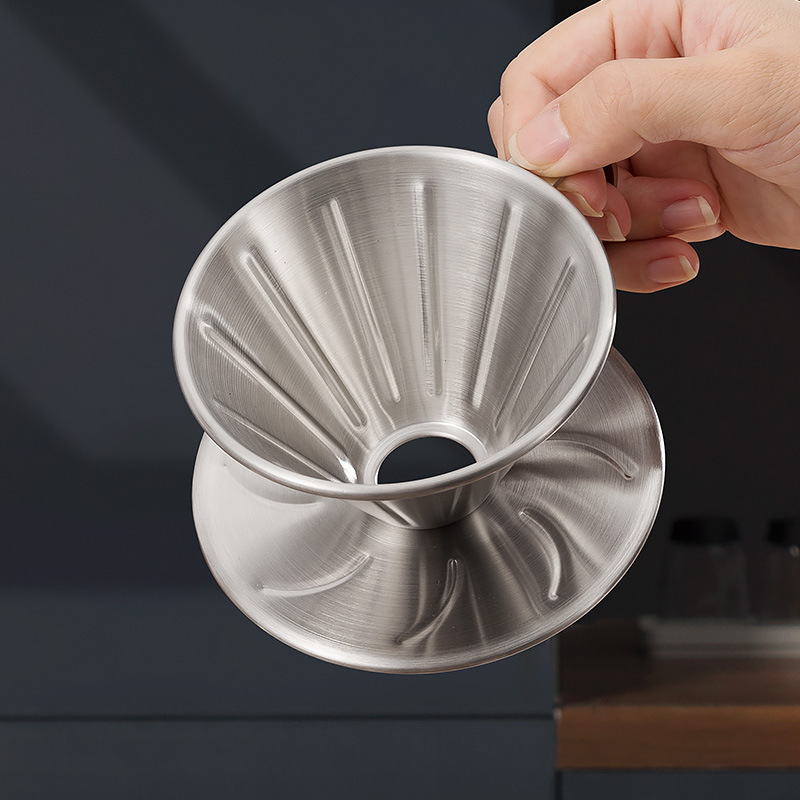 Coffee Dripper V60 - EXSX 304 Stainless Steel Coffee Filter