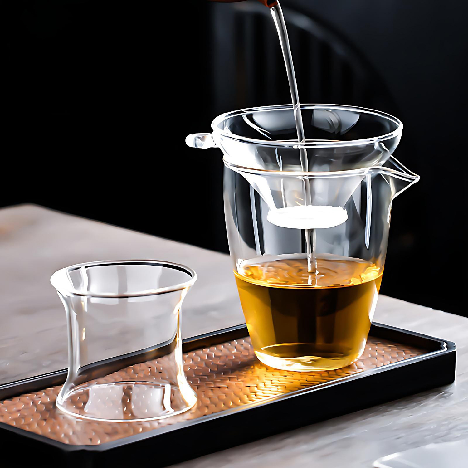Tea Strainer Mesh - OANKR Glass Tea Strainer for Loose