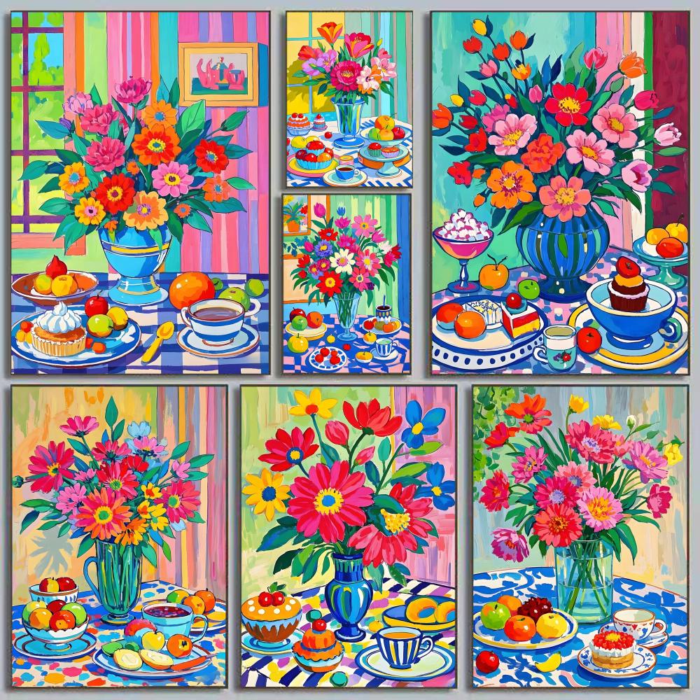 Wallpaper Coffee And Tea - Dopamine Afternoon Tea Poster Self-adhesive Art