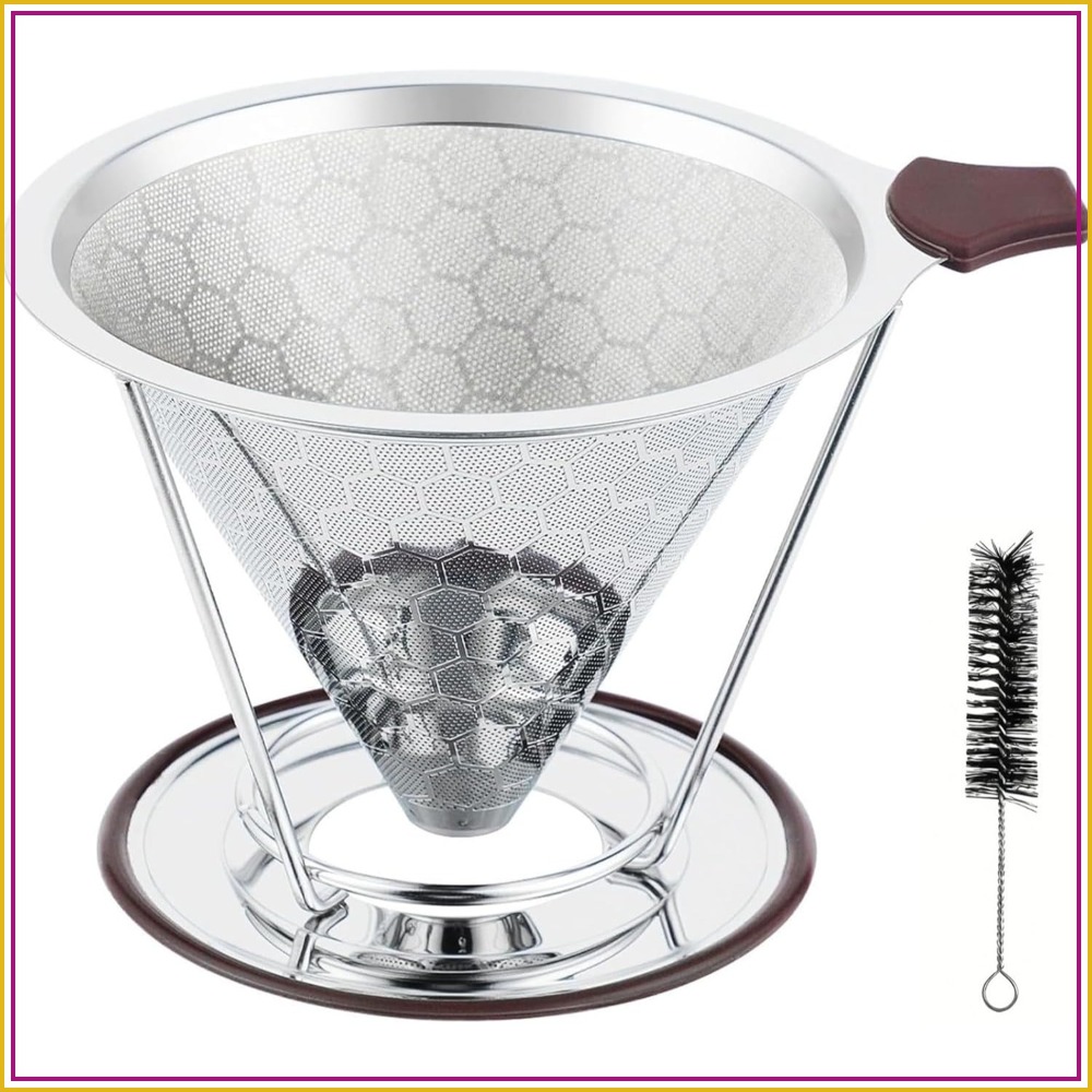 Coffee Dripper V60 - 800 Mesh Reusable Pour Over Coffee