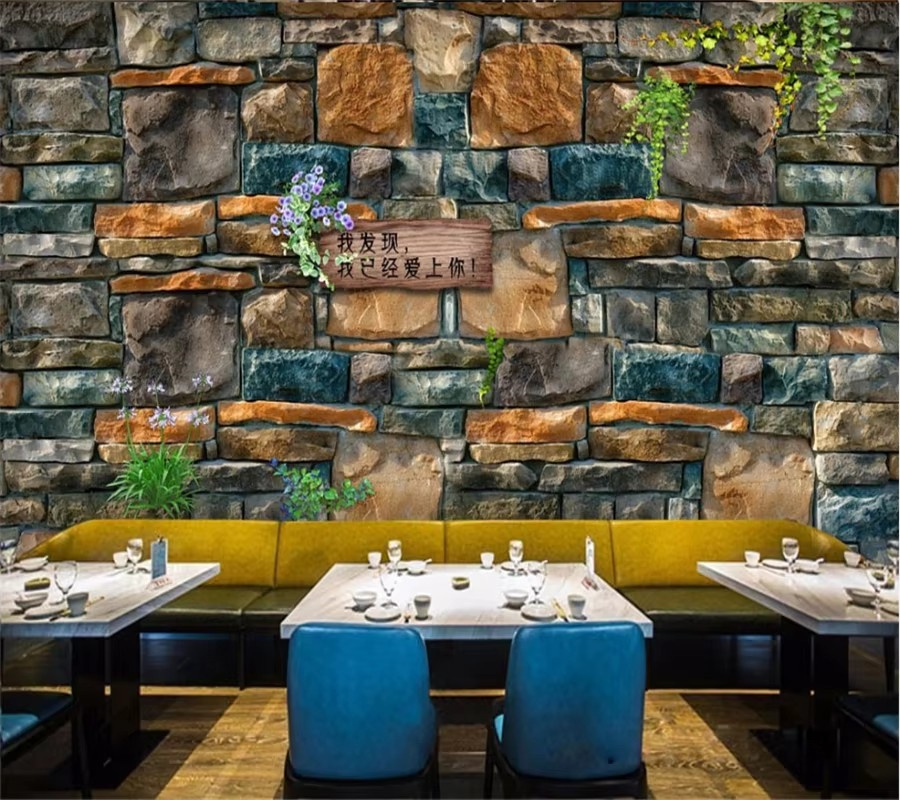 Wallpaper Coffee And Tea - Custom wallpaper 3D Personality Europe and