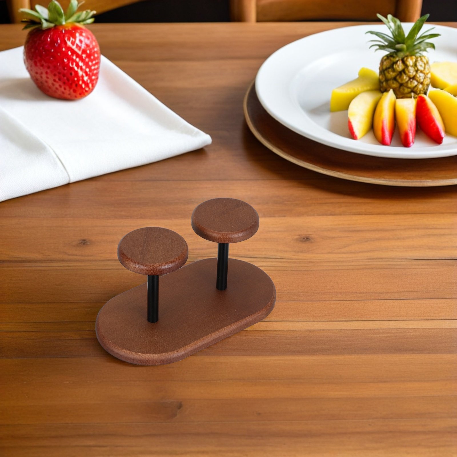 Coffee Tea Holders - Walnut Coffee Cup Dispenser Wooden Paper