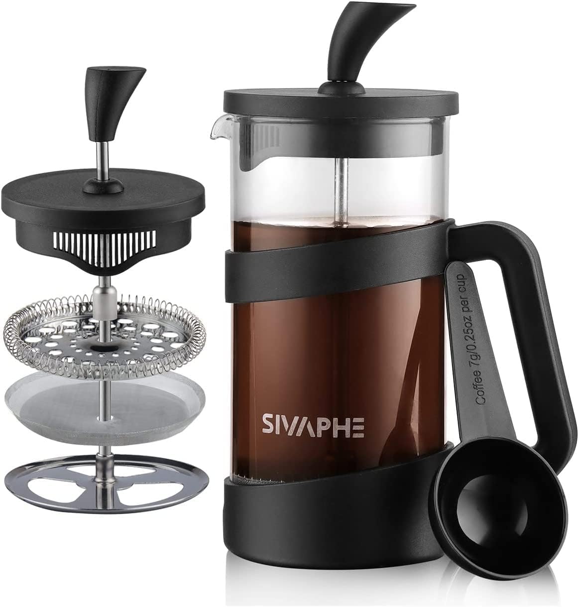 Coffee Tea Press - 12oz French Press Coffee Maker, Lightweight