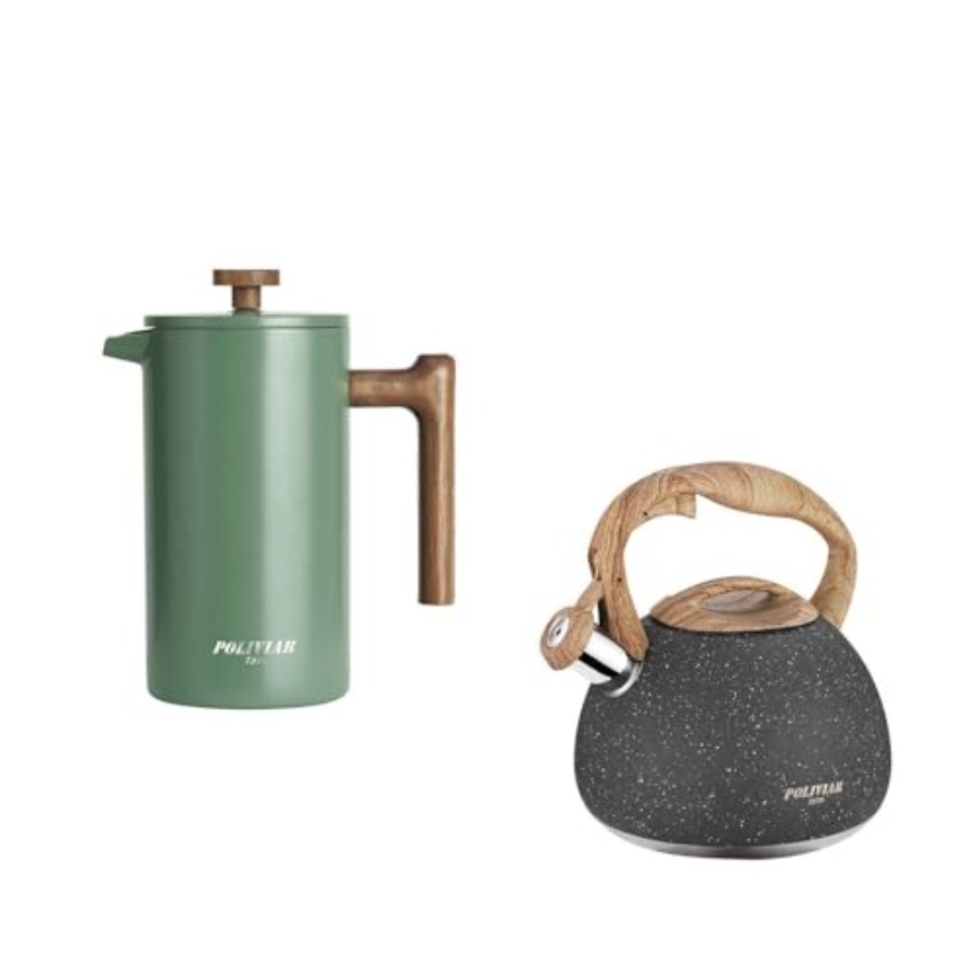 Coffee Tea Press - POLIVIAR 34 oz French Press Coffee