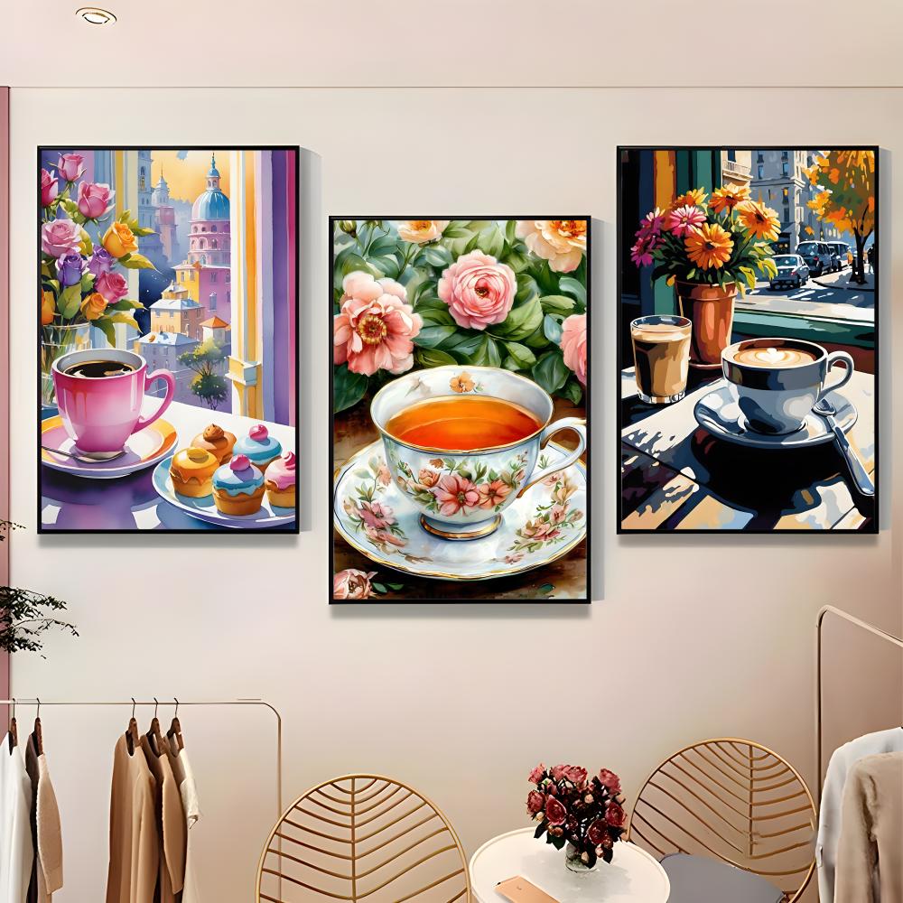 Art A-Afternoon Tea Coffee Cup - Wallpaper Coffee And Tea ulasan dan harga