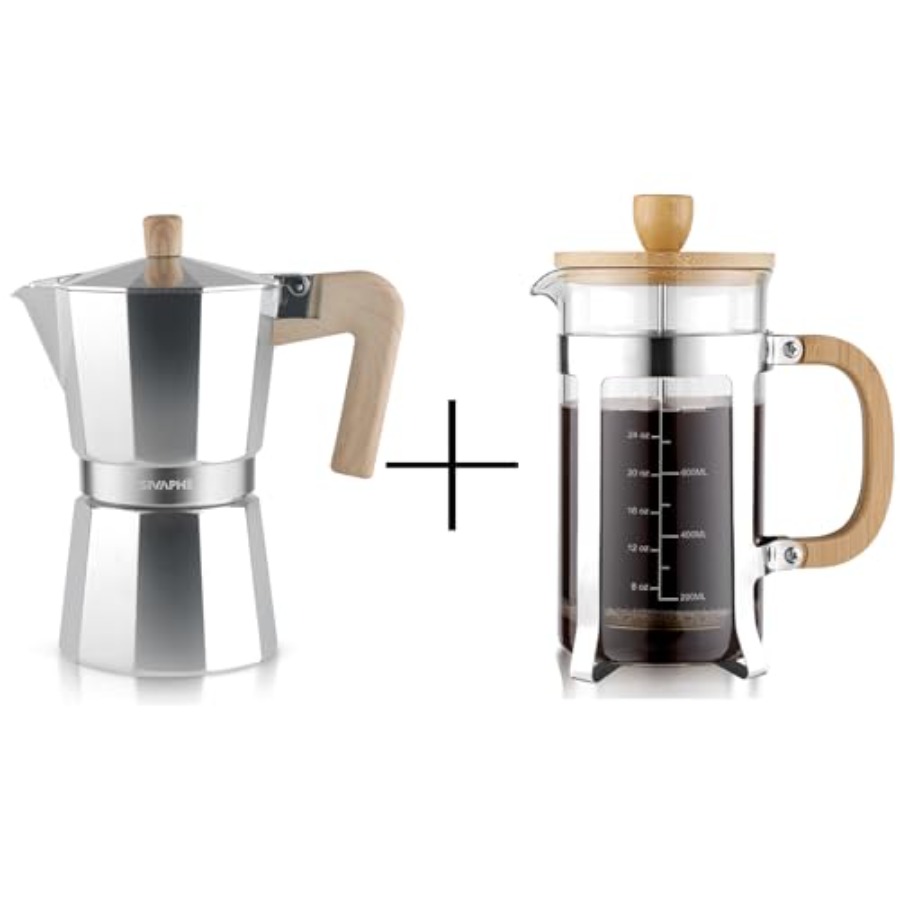 Aluminum Moka Pot Stovetop Esp - Coffee Tea Press ulasan dan harga