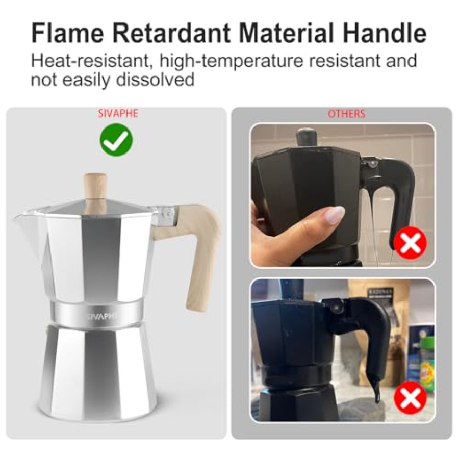 Aluminum Moka Pot Stovetop Esp - Coffee Tea Press ulasan dan harga