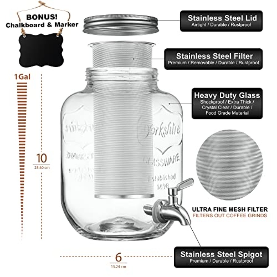 1 Gallon Cold Brew Coffee Make - Cold Brew Jar ulasan dan harga