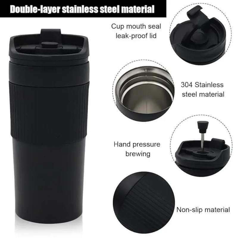 Portable Coffee Maker French P - Coffee Tea Press ulasan dan harga