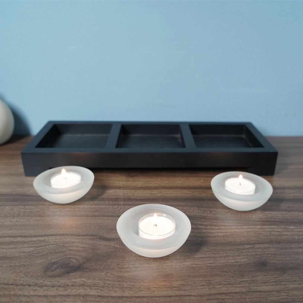 1 Set Glass Tea Light Holders  - Coffee Tea Holders ulasan dan harga