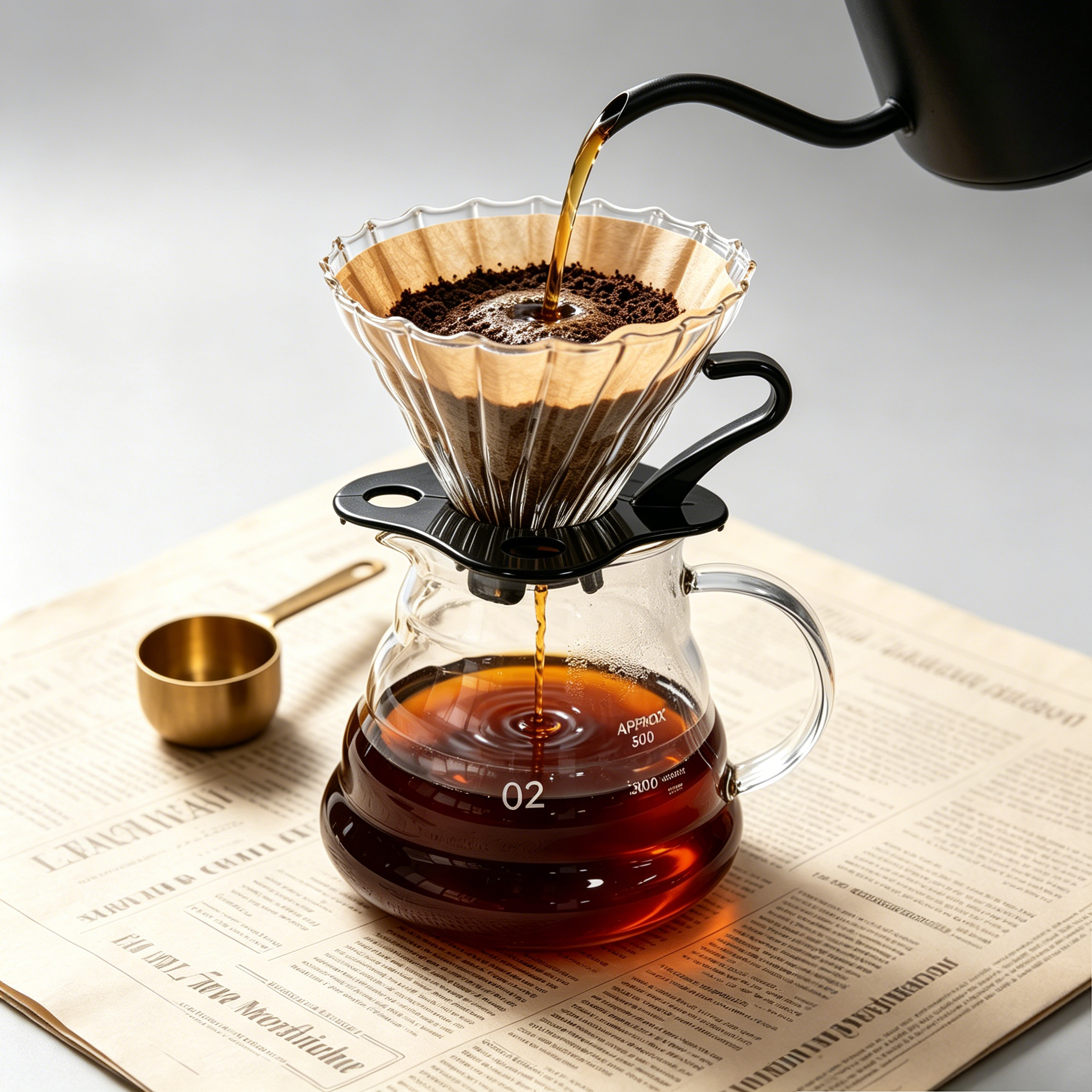 Premium Borosilicate Glass Pou - Coffee Dripper V60 ulasan dan harga