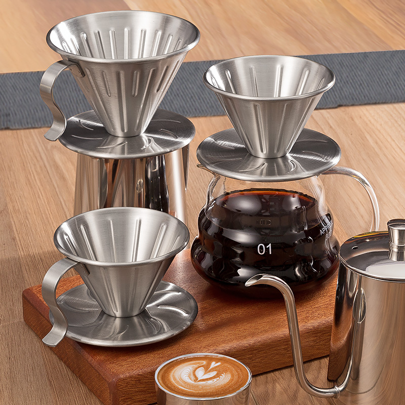 EXSX 304 Stainless Steel Coffe - Coffee Dripper V60 ulasan dan harga