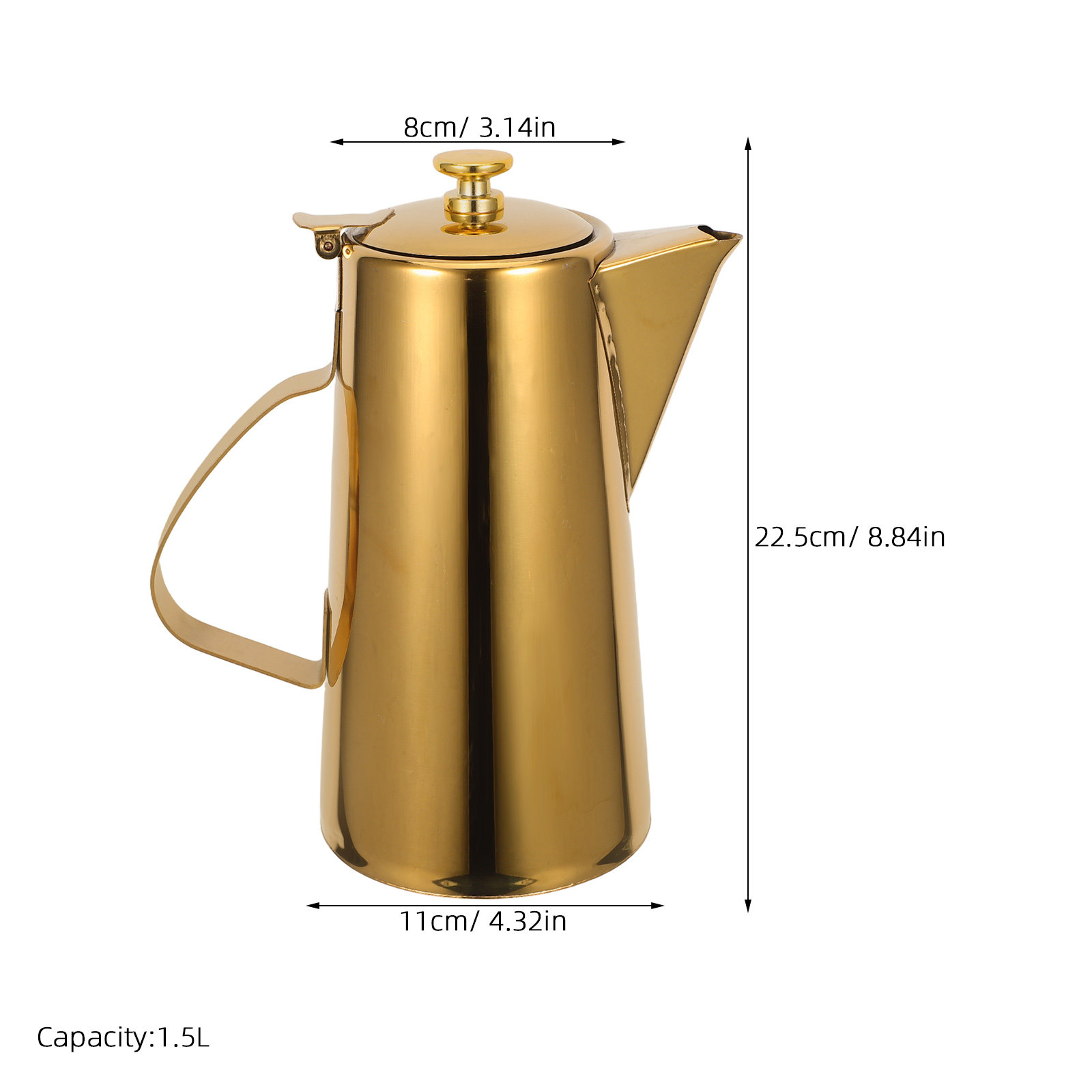 1.5L Stainless Steel Water Pit - Cold Brew Jar ulasan dan harga