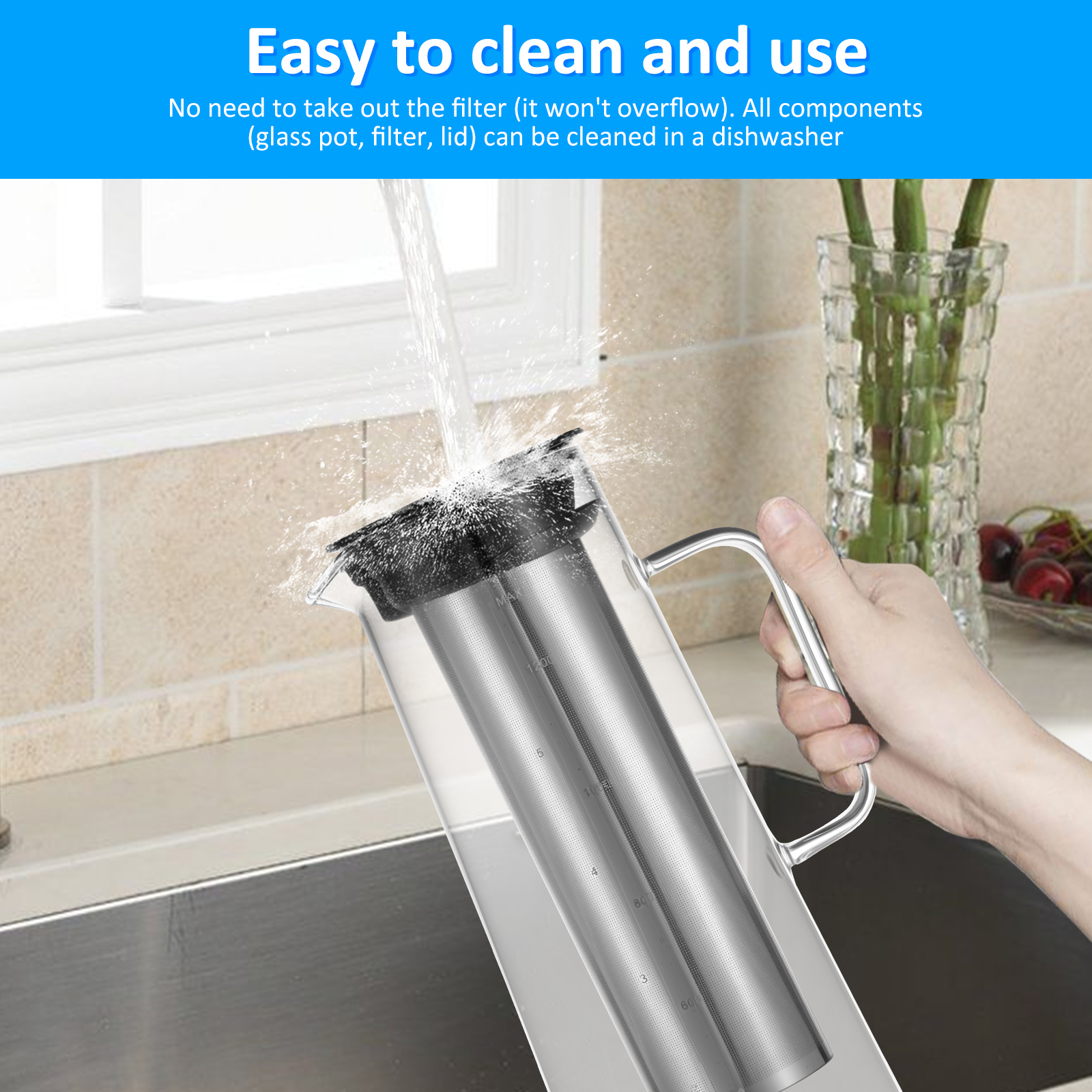 Coffee Pitcher Airtight Cold B - Cold Brew Jar ulasan dan harga