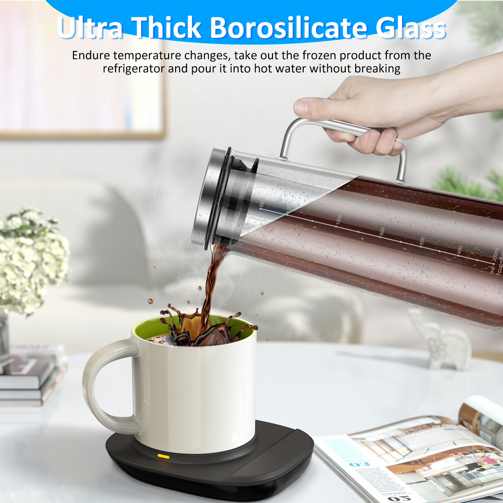 Coffee Pitcher Airtight Cold B - Cold Brew Jar ulasan dan harga