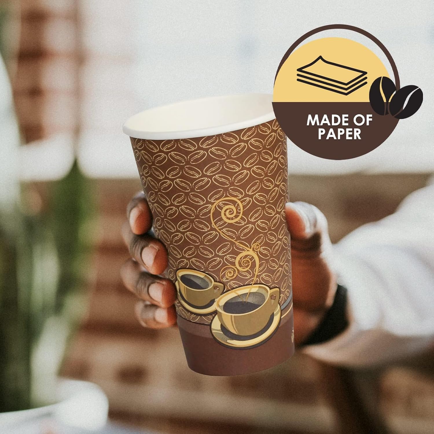 Disposable Coffee Cups 16oz, S - Coffee Tea & Company ulasan dan harga