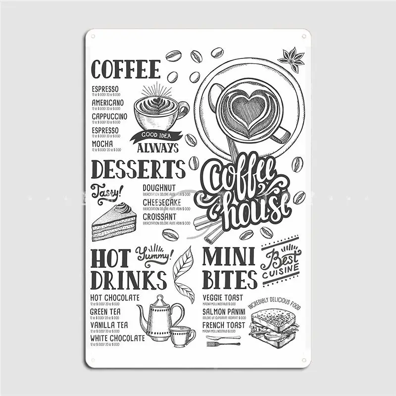 Coffee Tea Cafe Cafe Menu Post - Coffee Tea Menu ulasan dan harga