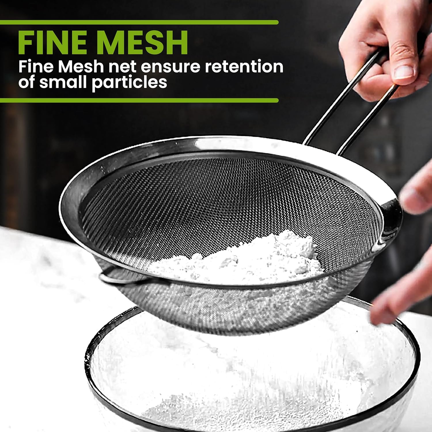 2-Pack Stainless Steel Fine Me - Tea Strainer Mesh ulasan dan harga