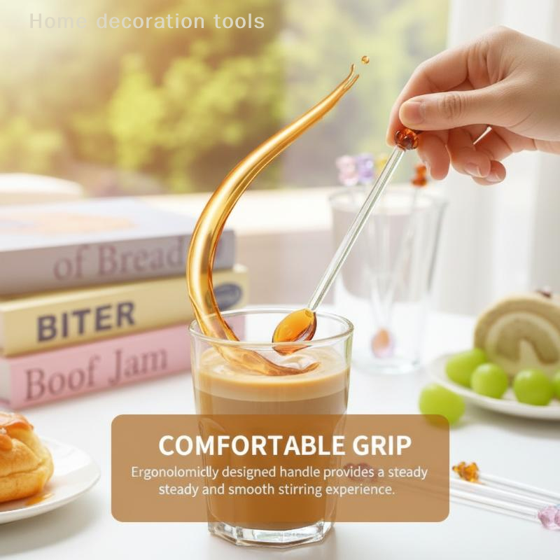 Colorful Bear Glass Coffee Spo - Coffee Tea Break ulasan dan harga