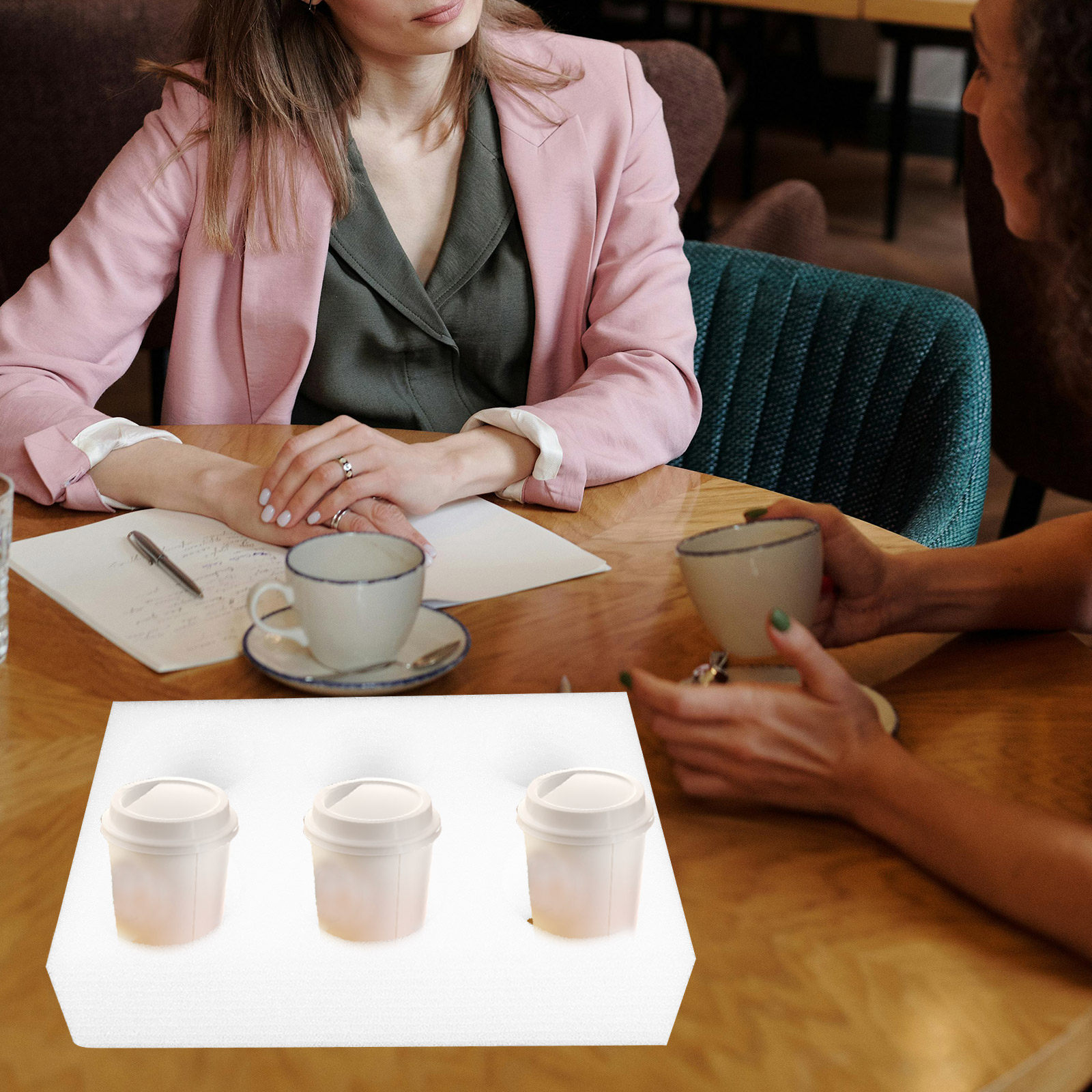 2Pcs Beverage Cup Holder Tray  - Coffee Tea Holders ulasan dan harga