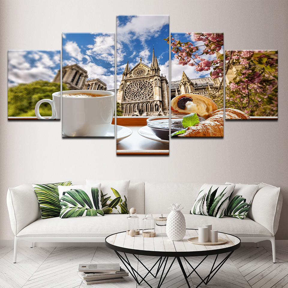 Canvas Painting Tea time coffe - Wallpaper Coffee And Tea ulasan dan harga