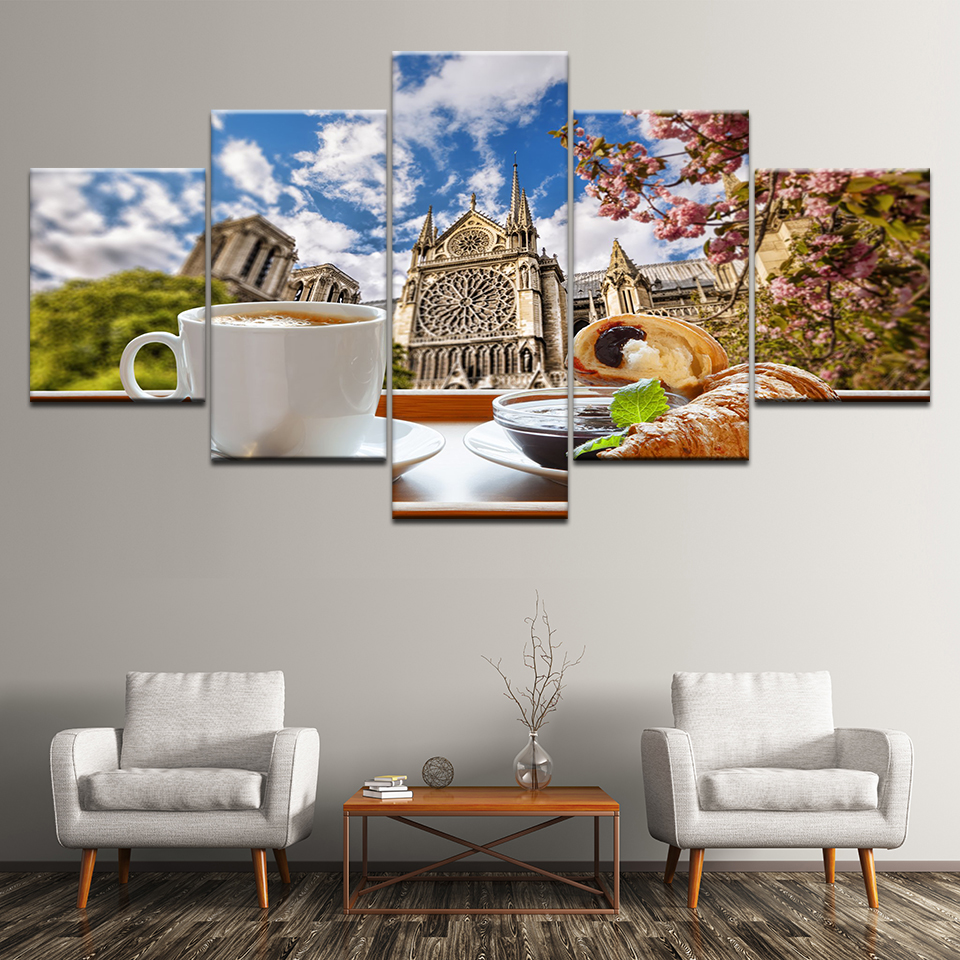 Canvas Painting Tea time coffe - Wallpaper Coffee And Tea ulasan dan harga