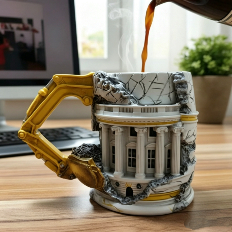 3D Excavator Breaking Building - Coffee Tea Break ulasan dan harga