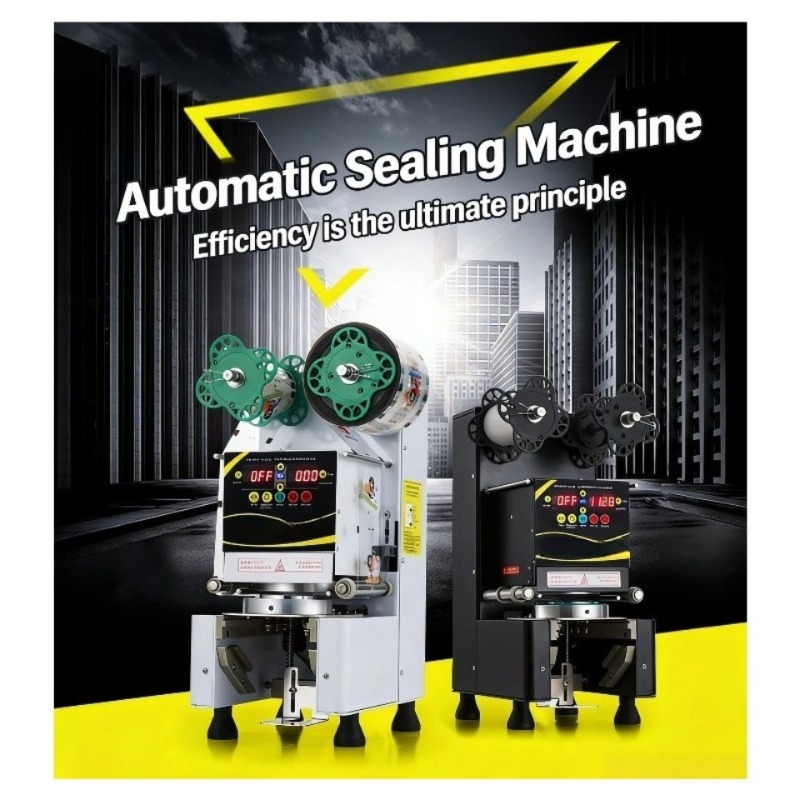 Automatic Plastic Cup Sealing  - Coffee Tea Holders ulasan dan harga