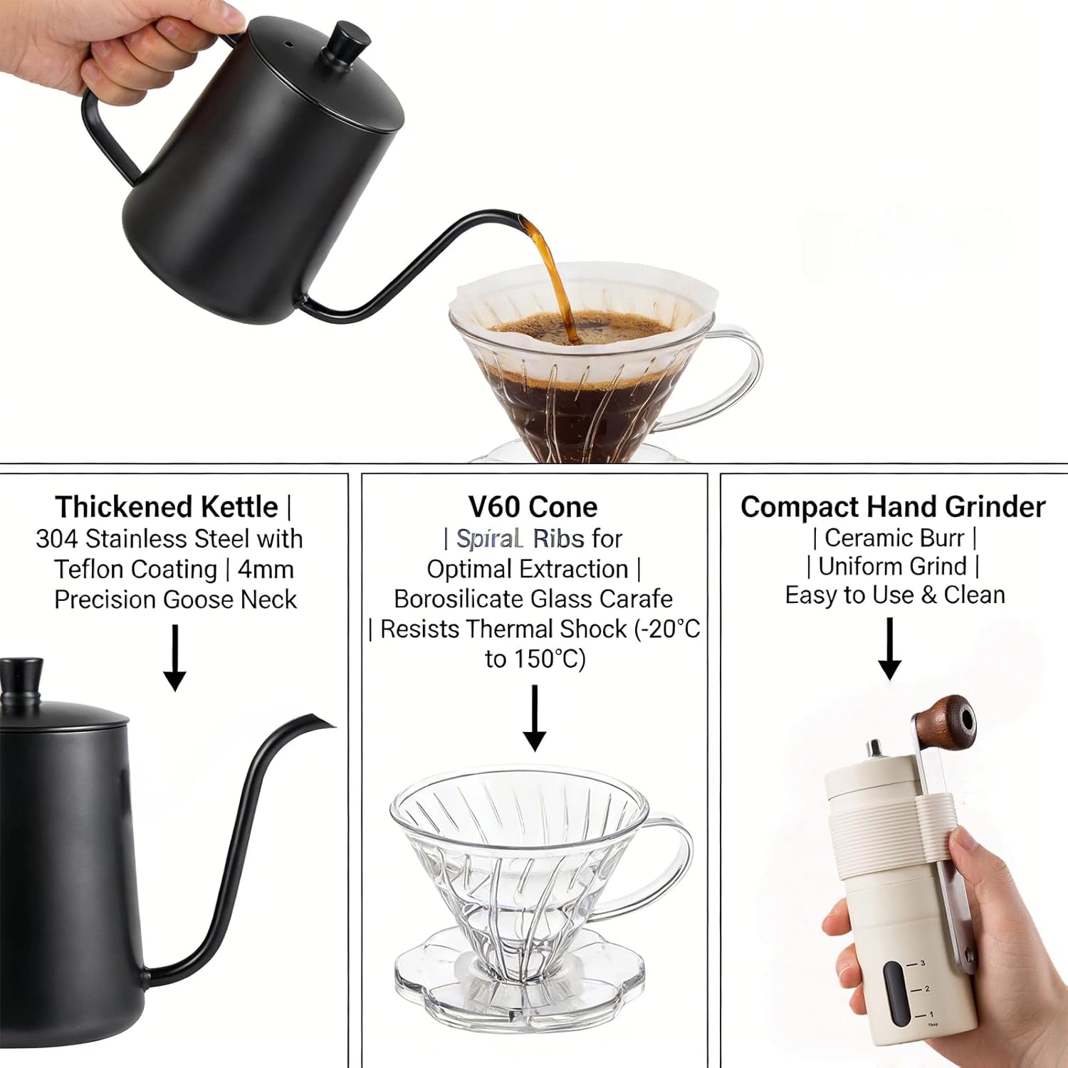 Single Serve Manual Pour Over  - Coffee Dripper V60 ulasan dan harga
