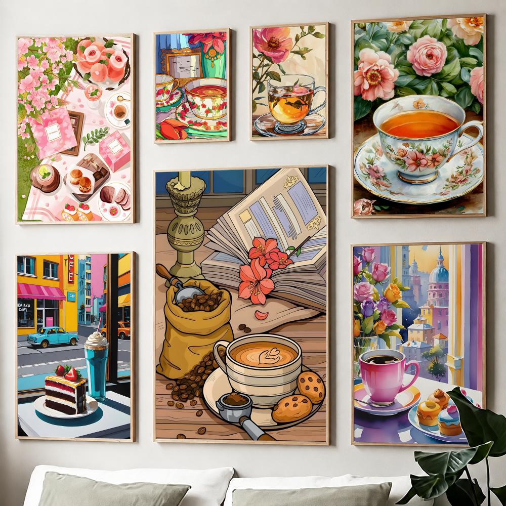 Afternoon tea coffee cup Poste - Wallpaper Coffee And Tea ulasan dan harga