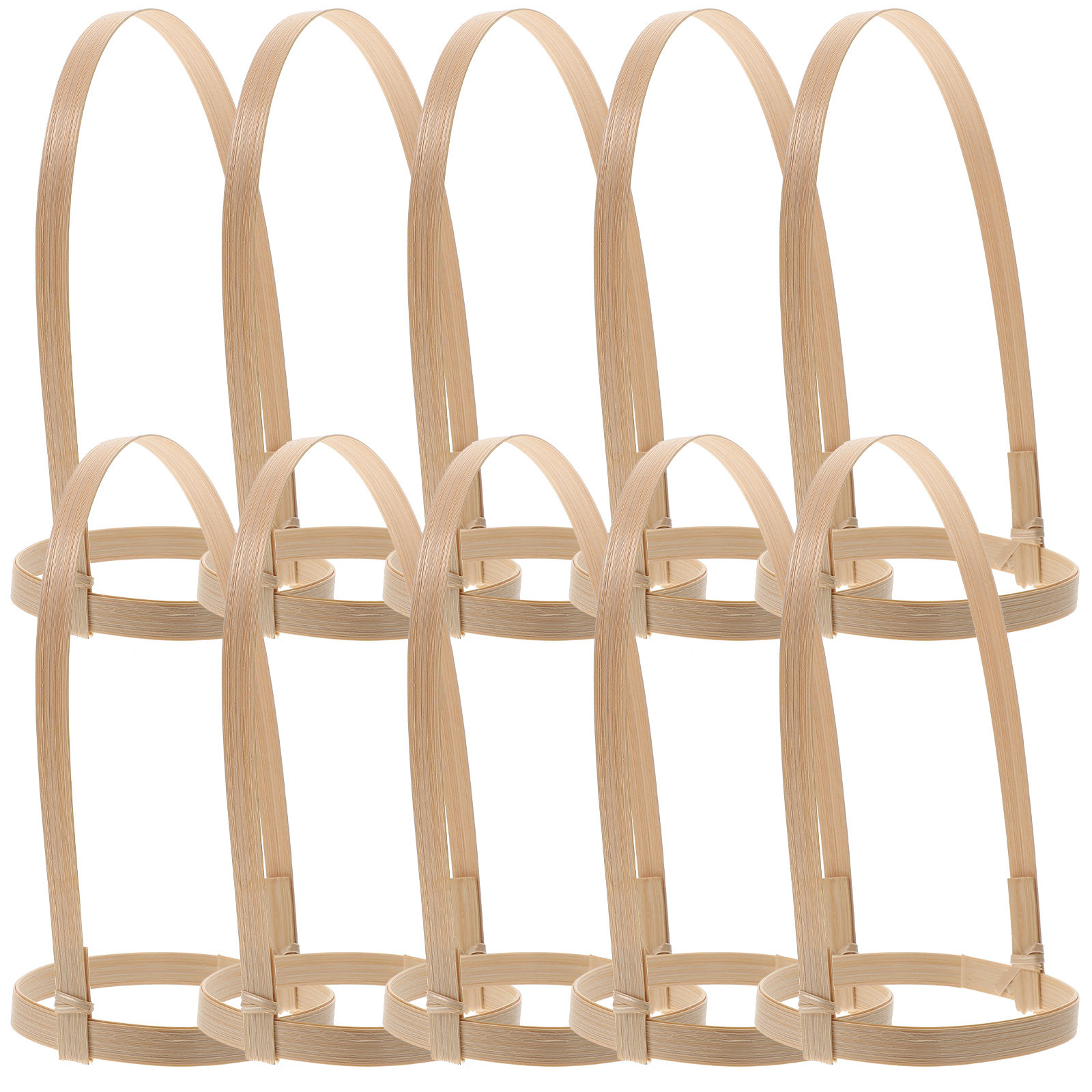 10Pcs Bamboo Drink Cup Carrier - Coffee Tea Holders ulasan dan harga
