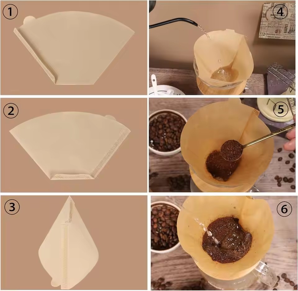 50pcs/set Log Pulp Paper Coffe - Coffee Tea Infusion ulasan dan harga