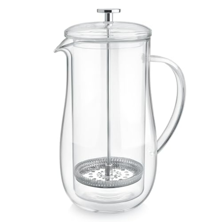 Insulated Double-Walled Glass  - Coffee Tea Press ulasan dan harga