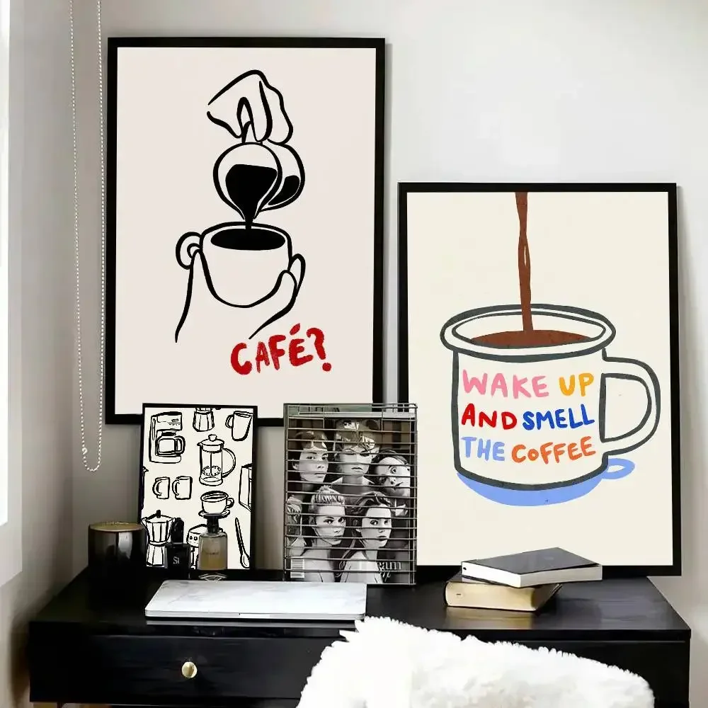 Aesthetic Retro Kitchen Anothe - Wallpaper Coffee And Tea ulasan dan harga