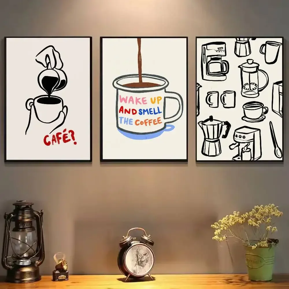 Aesthetic Retro Kitchen Anothe - Wallpaper Coffee And Tea ulasan dan harga
