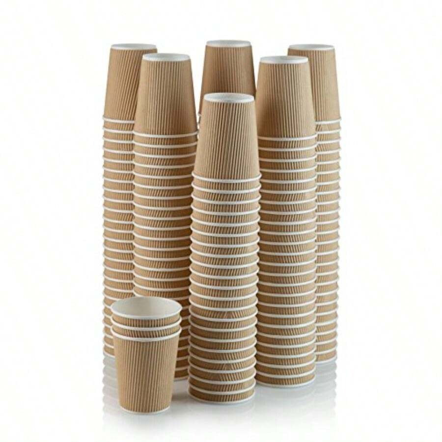 Set Of 150 Ripple ulated Kraft - Wallpaper Coffee And Tea ulasan dan harga