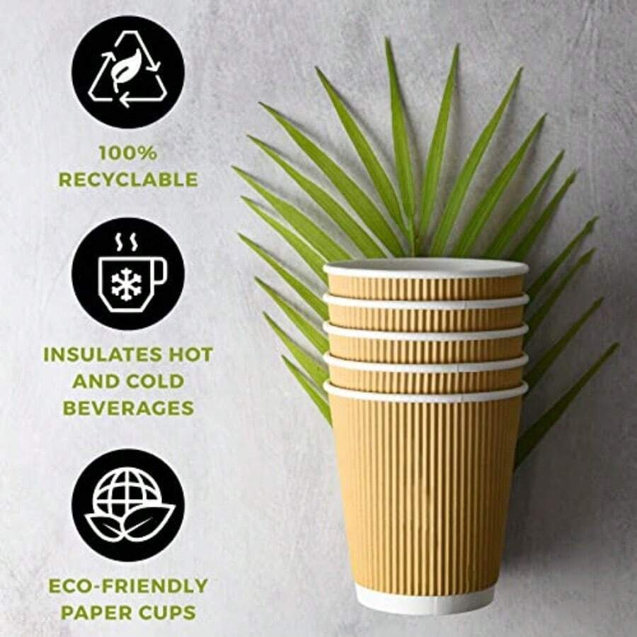 Set Of 150 Ripple ulated Kraft - Wallpaper Coffee And Tea ulasan dan harga