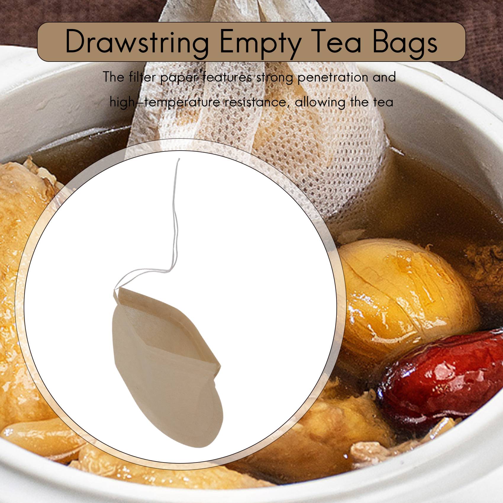 A71Z 300PCS Tea Filter Bags, D - Coffee Tea Infusion ulasan dan harga