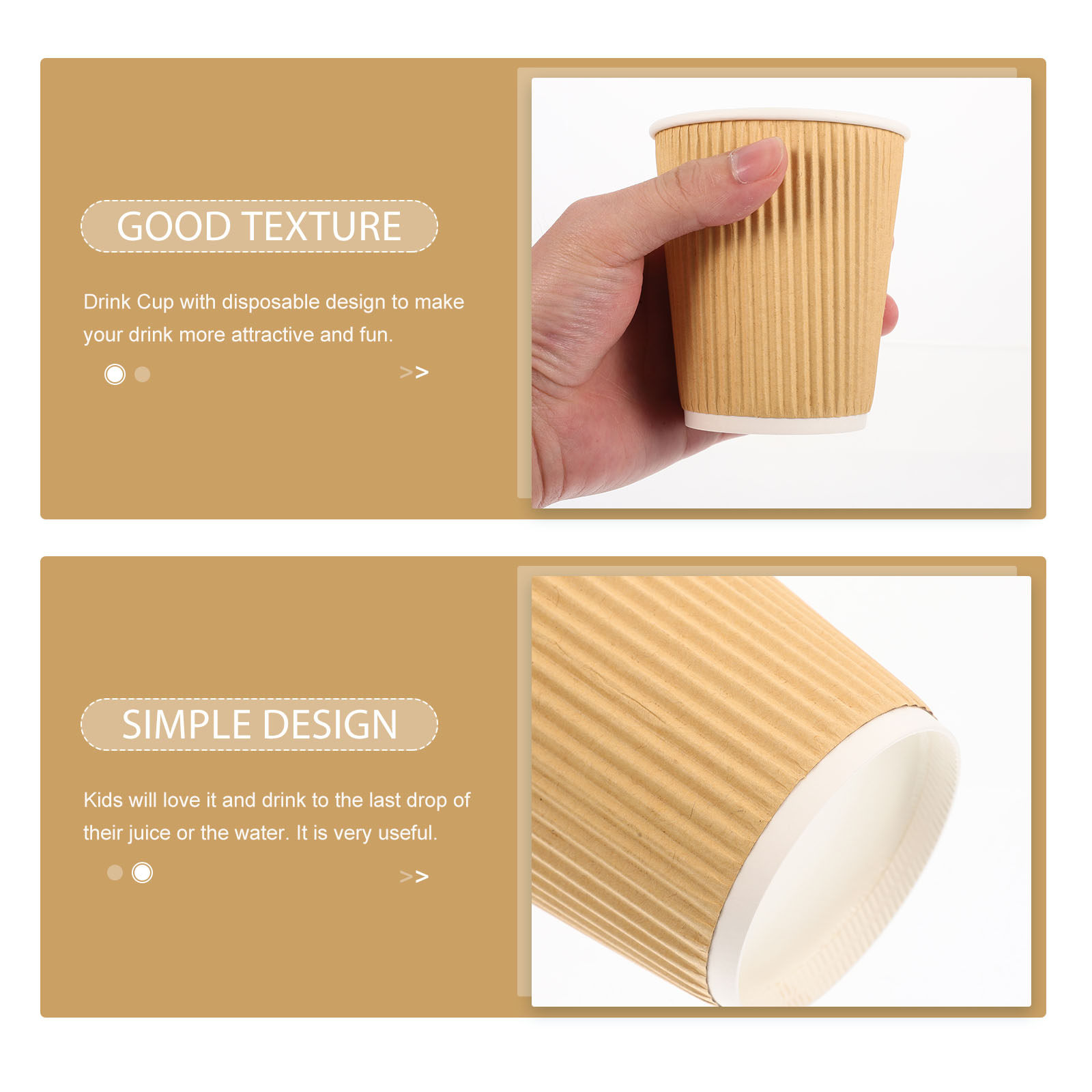 50Pcs Double Wall Paper Cups D - Wallpaper Coffee And Tea ulasan dan harga