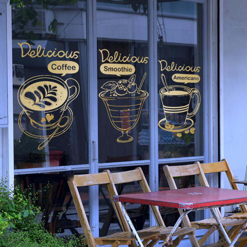 Coffee Shop Sticker Bean Milk  - Coffee Tea Break ulasan dan harga