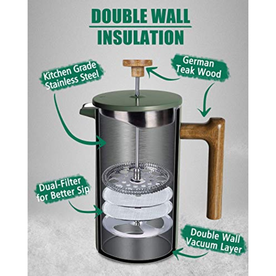 POLIVIAR 34 oz French Press Co - Coffee Tea Press ulasan dan harga