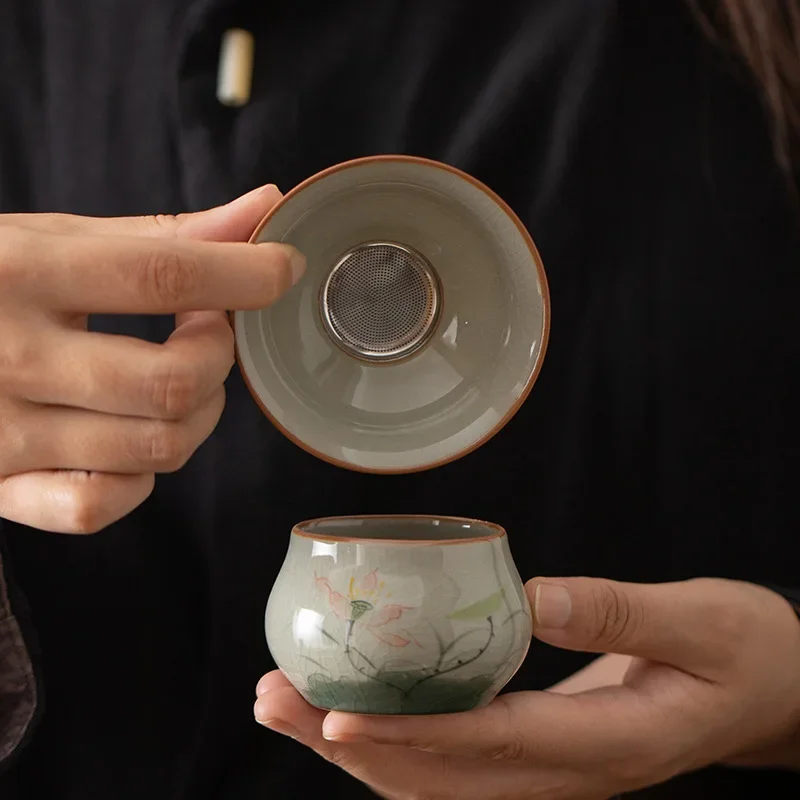 Ceramic Hand-painted Tea Strai - Tea Strainer Mesh ulasan dan harga